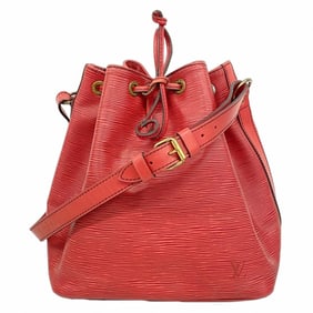 Louis Vuitton Epi Petit Noe Shoulder Bag M44107 Castilian Red for Women