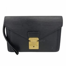 Louis Vuitton Epi Leather Pochette Serie Dragonne Clutch Bag M52612 Noir Men's