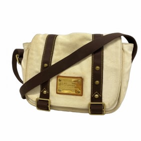 Louis Vuitton Antigua Besas PM Shoulder Bag M40042 Ecru Women's