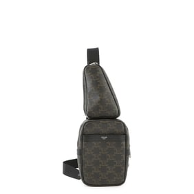 Celine Triomphe Multi-Pocket Leather Body Bag 111632EU1 CELINE Men's