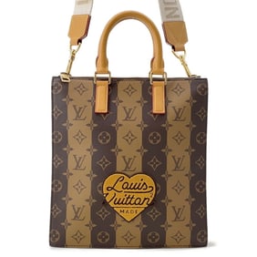 Louis Vuitton Monogram Stripe Sac Plat Handbag M45969 2-way Shoulder Bag in Collaboration with NIGO