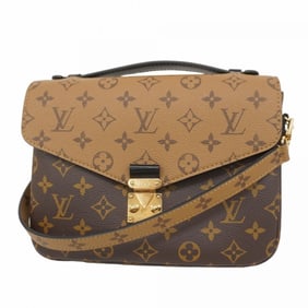 Louis Vuitton Monogram Reverse Pochette Metis MM M44876 Brown 2-Way Bag for Women