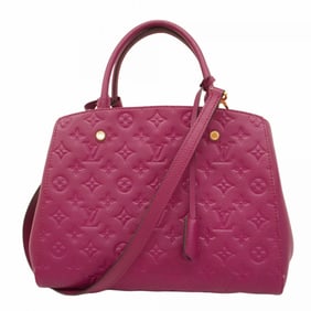 Louis Vuitton Monogram Empreinte Montaigne MM Handbag M43258 Raisin 2-Way Bag for Women