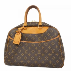 Louis Vuitton Monogram Deauville Handbag M47270 Brown Women's
