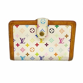 Louis Vuitton Monogram Multicolore Porte Monnaie Bi-fold Viennois Wallet M92987 Bron Women's