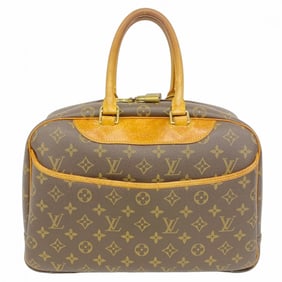 Louis Vuitton Monogram Deauville Handbag M47270 Brown Women's