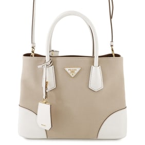 Prada Saffiano Cuir Canvas Handbag BN2775 PRADA 2-way Shoulder Bag