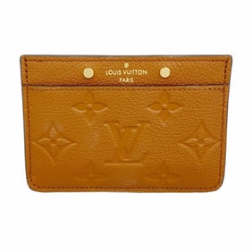 Louis Vuitton Monogram Empreinte Porte Carte Sample Card Case M83678 Cognac Women's