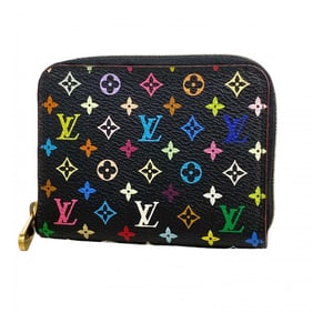 Louis Vuitton Monogram Multicolore Zippy Coin Purse M60268 Noir Violet Women's Wallet/Coin Case