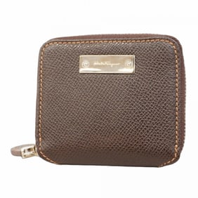 Salvatore Ferragamo wallet/coin case, brown leather, for women
