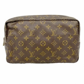 Louis Vuitton Monogram True Toilet Wallet 28 M47522 Brown Women's Pouch