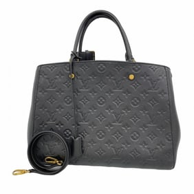 Louis Vuitton Monogram Empreinte Montaigne MM M41048 Noir Handbag, 2-Way Bag for Women