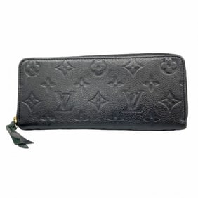 Louis Vuitton Monogram Empreinte Portefeuille Clemence Long Wallet M60171 Noir Women's