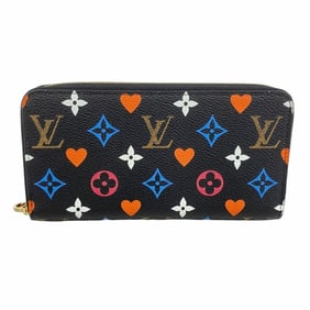 Louis Vuitton Monogram Game On Zippy Wallet M80323 Noir Women's Long