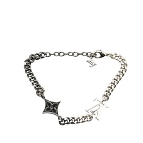 Louis Vuitton LV Instinct Bracelet M00508 Silver and Black Metal Women's LOUIS VUITTON