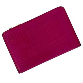 LOEWE L-Shaped Coin Case ec-24079 Pink Linen 101.88.P30 Leather 261611 Compact Women's and Men's