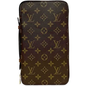 Louis Vuitton Poche Escapade Travel Case f-24191 Brown Monogram M60113 Long Wallet Canvas MI0981