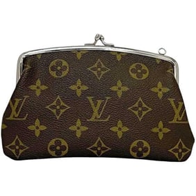 Louis Vuitton Gamaguchi Pouch ec-24144 Brown Monogram Canvas LOUIS VUITTON USA Men's and Women's