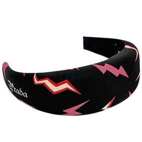 Prada Headband ec-23977 Black, Universal Studios Collaboration Nylon Hairband for Women,