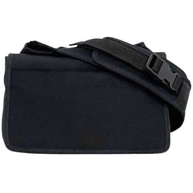 Miu Miu Miu Shoulder Bag f-24088 Black Nylon 112 Sports Velcro Flap Crossbody for Men and Women