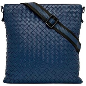 Bottega Veneta Shoulder Bag f-24190 Blue Intrecciato Leather B02918879R BOTTEGA VENETA Crossbody
