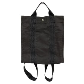 HERMES Air Line Ad MM 2-Way Backpack/Tote Bag, Gray, Women's