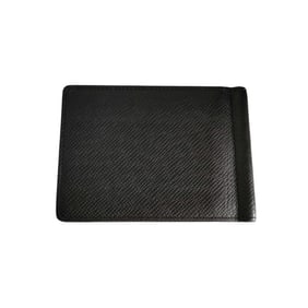 LOUIS VUITTON Louis Vuitton Portefeuille Pans Taiga Leather Money Clip M62978 Wallet, Ardoise,