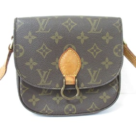 LOUIS VUITTON Saint-Cloud PM Monogram Shoulder Bag M51244 Brown Women's