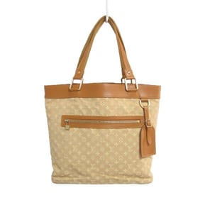 LOUIS VUITTON Monogram Mini Lucille GM Tote Bag with Charm, M92683, Beige, Gold Hardware, Women's