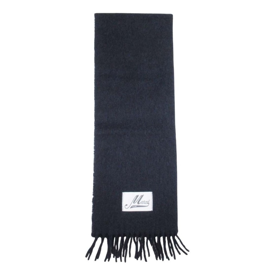 MARNI Marni logo single point brushed alpaca nylon scarf/shawl navy for men and women: --- Catalog ---Category: SizeSize (LxW): 2.14m x 35cm / 84.25'' x 13.77''Category: DesignType: StoleColor: NavyGender: Men,WomenCategory: GeneralBrand: Marni--- Item List ---Section: ConditionRanking: