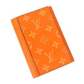 LOUIS VUITTON Taiga Rama Couverture Passport NM M31050 Tangerine Orange Men's/Women's