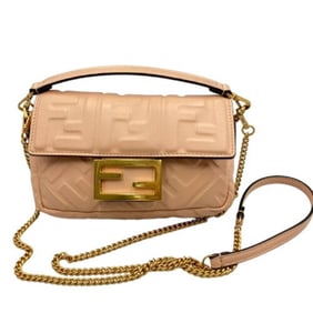 FENDI Zucca Mini Bucket Shoulder Bag, Pink, 8BS017 A72V, Women's