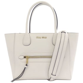 Miu Miu Miu Leather Tote Bag for Women MIUMIU
