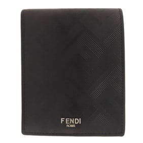 FENDI Shadow Bifold Wallet Leather Women's