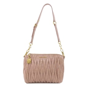 Miu Miu Miu 5N1521 Matelasse Leather Shoulder Bag for Women