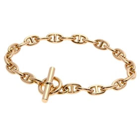 Hermes Hermès Chaine d'Ancre TPM 26-link bracelet in 18K pink gold for women.