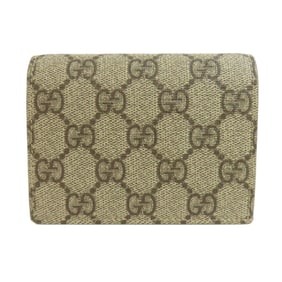 Gucci 508757 GG Supreme Bifold Wallet PVC Women's GUCCI