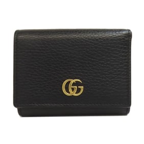 Gucci 474746 Compact Wallet Double G Bifold Calfskin Women's GUCCI