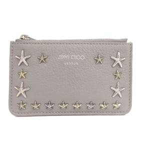 Jimmy Choo Star Motif Studs Coin Case Leather Women's
