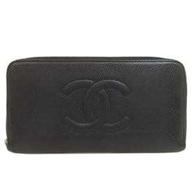 Chanel Coco Mark Long Wallet in Grained Calfskin for Women