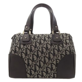 Christian Dior Mini Boston Bag, Trotter Pattern, Canvas, Women's, CHRISTIAN DIOR