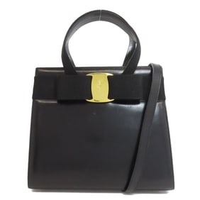 Salvatore Ferragamo Vara hardware leather handbag for women.