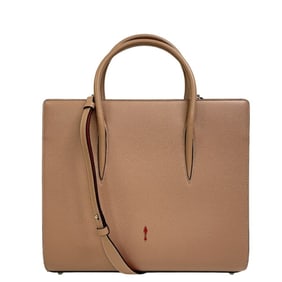 Christian Louboutin Paloma Large 2-way hand/shoulder bag with studs and spikes, tote bag, beige