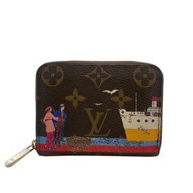 LOUIS VUITTON Zippy Coin Purse M62139 Compact Wallet Monogram Case Brown