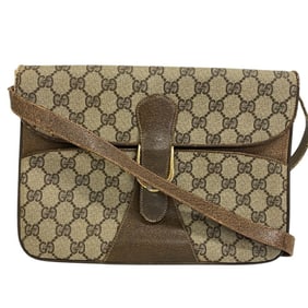 GUCCI Old Gucci GG Supreme Shoulder Bag, Women's, Brown, Unisex