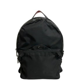 Christian Louboutin Studded Buckle Backpack, Black, Unisex