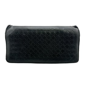 BOTTEGA VENETA Men's Intrecciato Wallet Chain in Navy