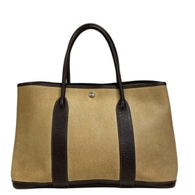 HERMES Garden PM Handbag, Women's, Brown