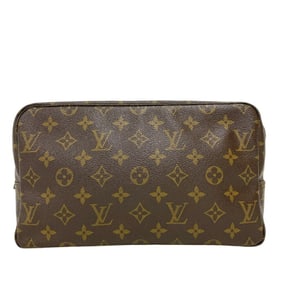 LOUIS VUITTON M47522 True Toilet 28 Monogram Second Bag/Clutch Bag for Men and Women, Brown, Unisex