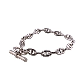 HERMES Chaine d'Ancre TPM 13.2g 24G207777 Bracelet/Ankle Bangle Silver Unisex